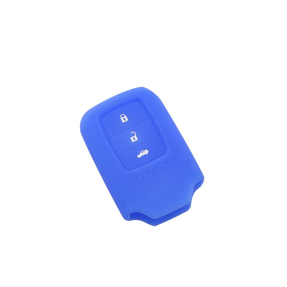 3 Buttons Silicone Car Key Fob Cover Case Fit For Honda Vezel City Civic Jazz Brv Br-V Hrv Keyless Entry Case Protect Holder