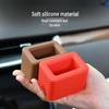 Universal Car Seat Belt Buckle Fixator & Silicone Protective Cover Set