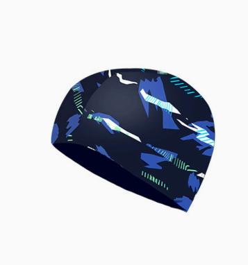 

Men s cloth swim cap, spandex swim cap for hot springs, 70262 black. One Size