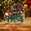 Christmas Heart Shaped Decorative With Santa Claus Xmas Tree Patterns Perfect For Home Holiday Decor