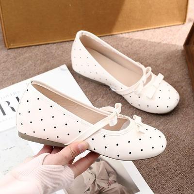 French Shallow Mouth Mary Jane Single Shoes Women's Autumn 2025 Double Bow Inner Height Increase 5CM Versatile Fashion Ladyshoes