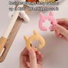 Cute Cats Ear Silicone Spatula Spoon Holder Heat Resistant Kitchen Tool Organizers Adjustable Clip For Cooking Utensils