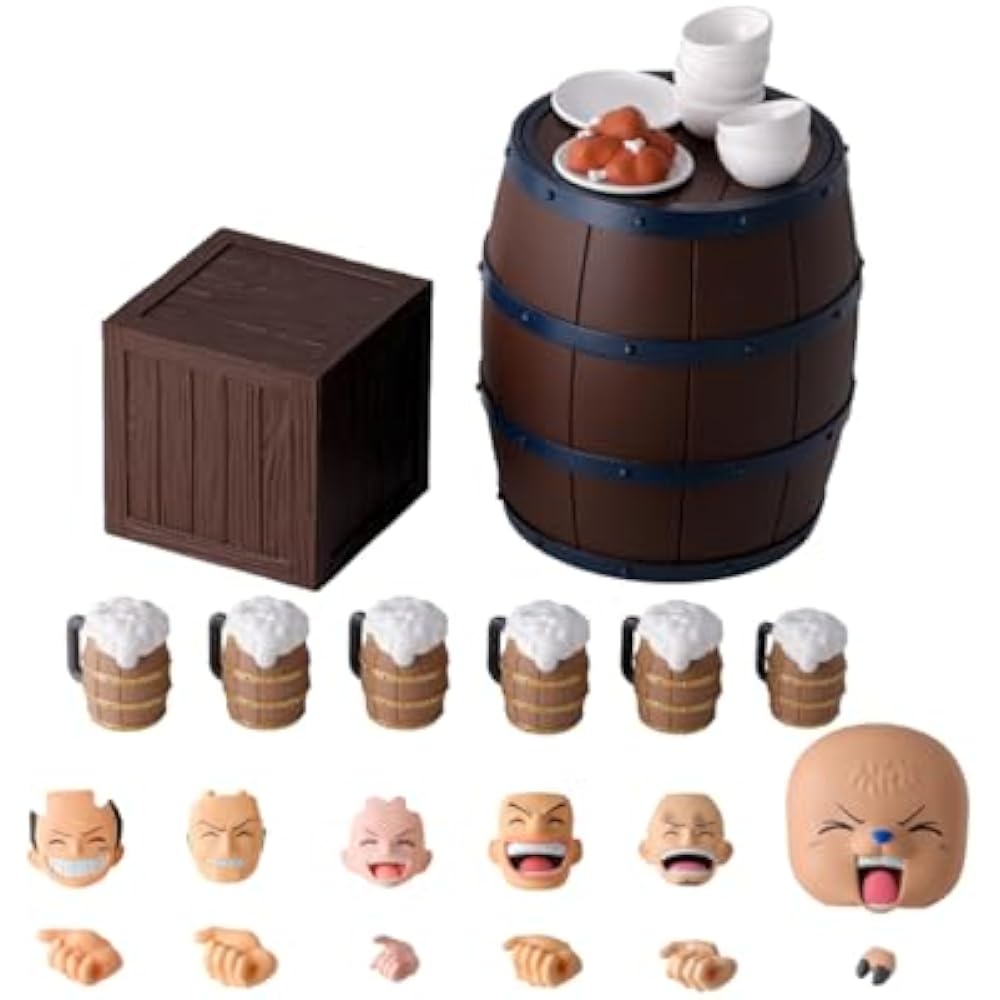 TAMASHII NATIONS S.H. Figuarts One Piece Banquet Set - Straw Hat Pirates - PVC & ABS Pre-painted ...