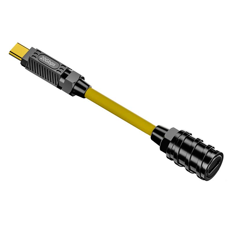 

0.2m 140W Fast Charging 20Gbps 8K 60Hz USB3.2 Type-C Female to Male Data Cable