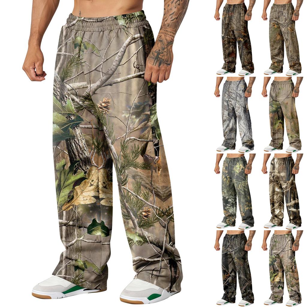 Pantalones de chándal holgados de camuflaje para hombre Pantalones de chándal casuales de moda para hombre