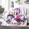 Customizable KPop Demon Hunters24 Throw Blanket – Personalized Name, All-Season Cozy Snug Blanket, Machine Washable, Personalized Blanket