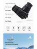 Men's Genuine Leather Winter Gloves - Windproof, Warm Sheepskin with Velvet Lining for Outdoor Sports
