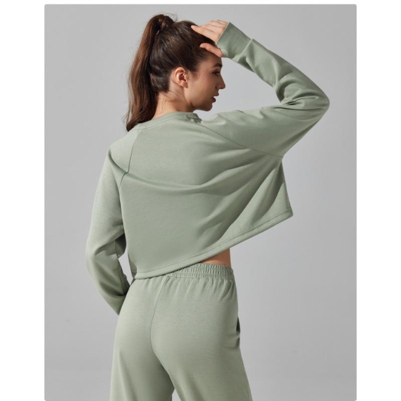 

Женский удобный повседневный топ для занятий спортом и йогой с круглым вырезом XL зелёный