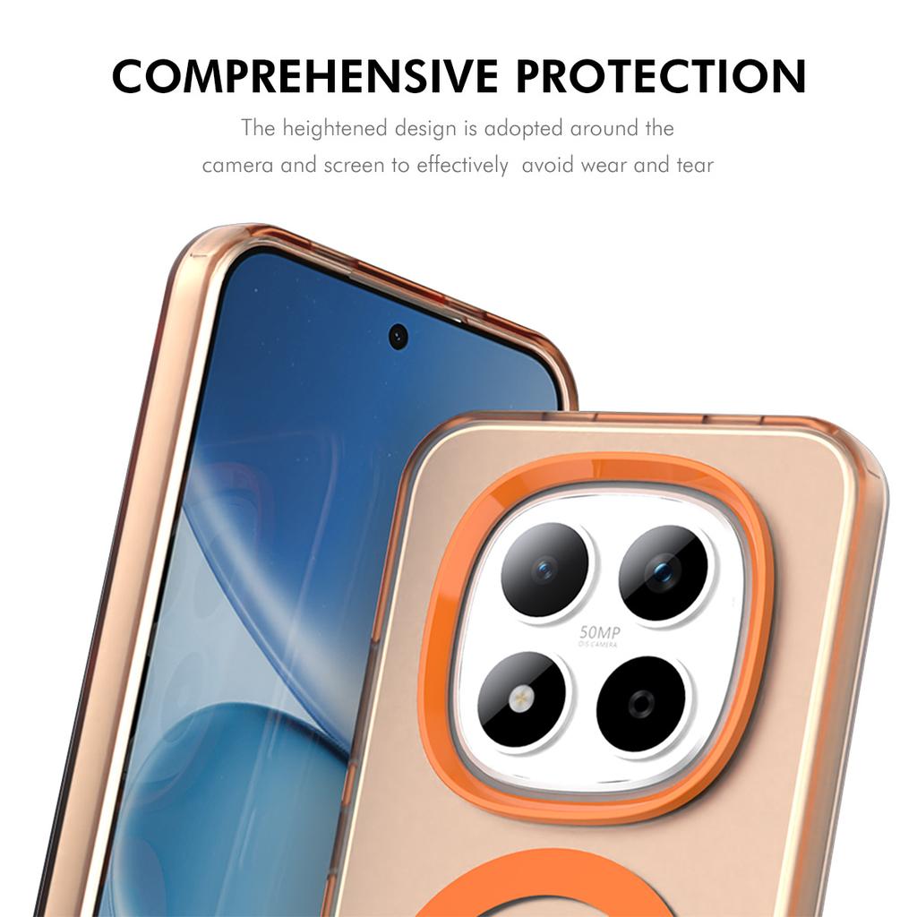 For Xiaomi Redmi Note 15 Pro 5G (Global) Magnetic Case with 9H Tempered Glass ENKAY HAT PRINCE PC TPU Phone Cover