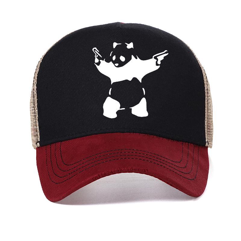 

funny WWF Wrestling Panda Comedy Baseball Cap Men 100% Cotton Fashion Adjustable Snapback hats Cool Summer Breathable hat Adjustable