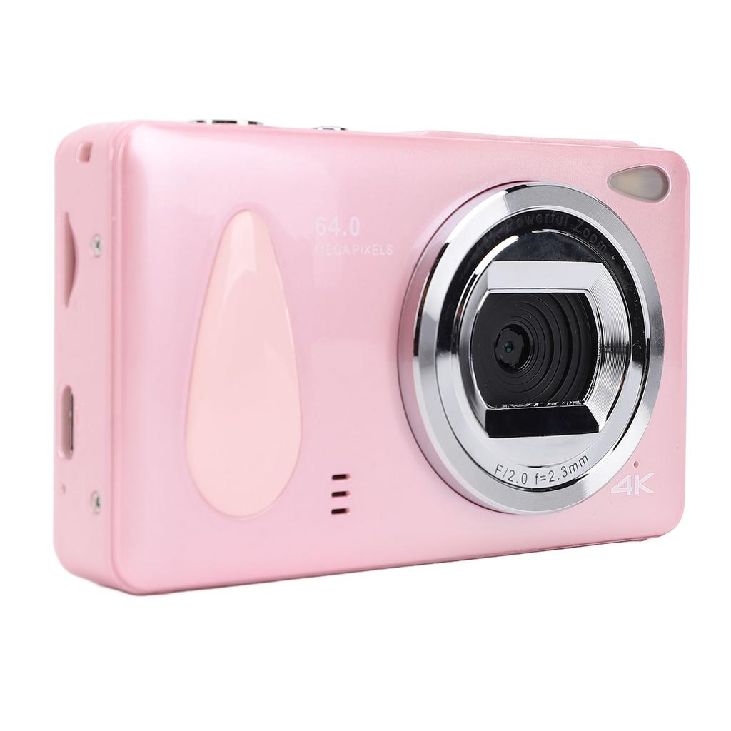 Digital Camera 4K 64MP 18x Zoom Auto Focus Loop Recording 2.8in Screen LED Fill Light Compact