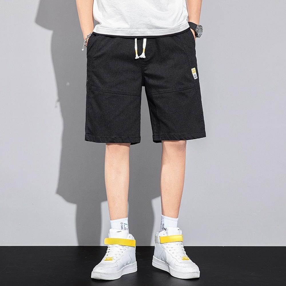 Herren Laufsport Shorts Casual Sommer Taille Elastizität Einfarbig Shorts Männer Plus Size Bottoms Kleidung