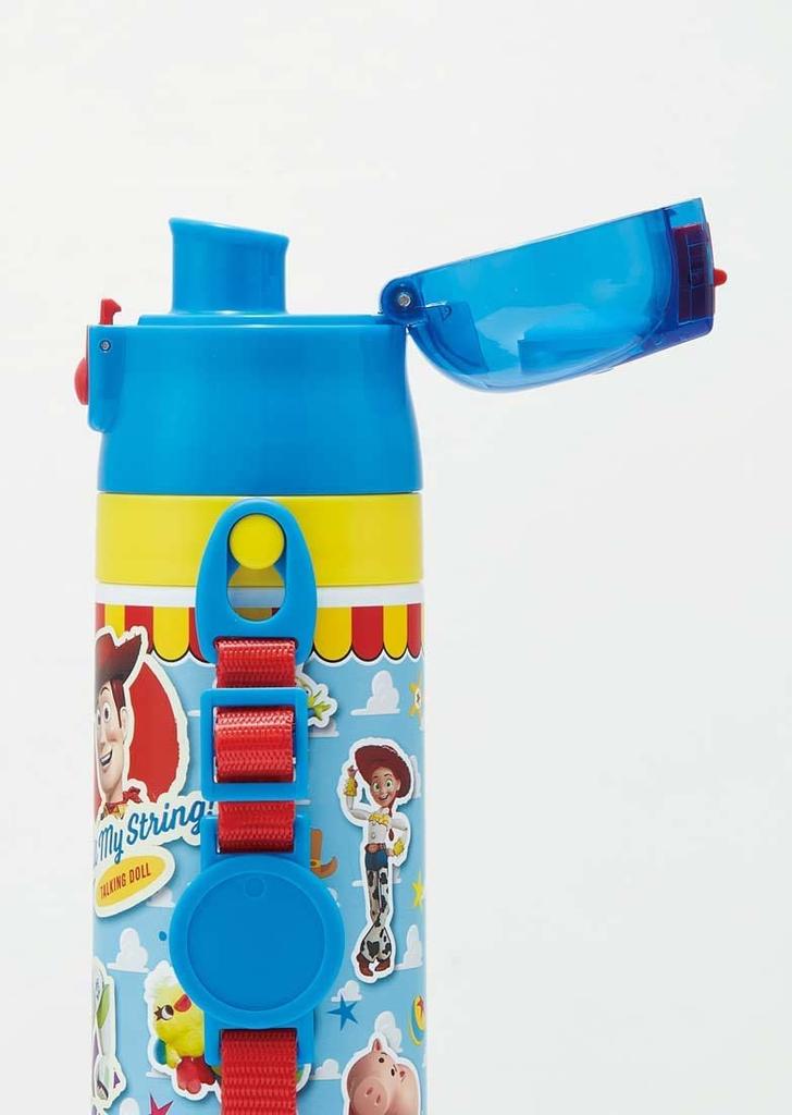 Skater Stainless Steel Water Bottle with Disney Toy Story 22 Kids' 2-Way Cup, 350ml, Design, Boys' SKDC3-A