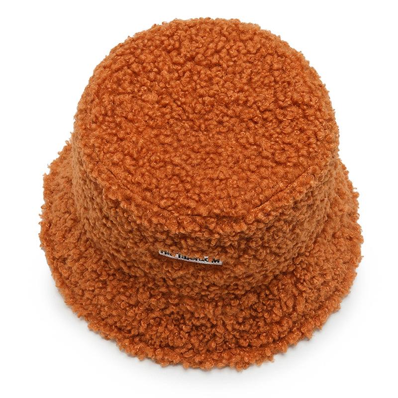 FallSeason and ColdSeason Fisherman Hat Women Korean Style Trendy Cold Resistant and Warm Basin Hat Styleable Fleece Sun Hat Lamb Velvet Hat