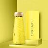 New Macaron Color Five-Fold Ultra-Light Sun Protection Compact Mini Umbrella with Buckle Handle