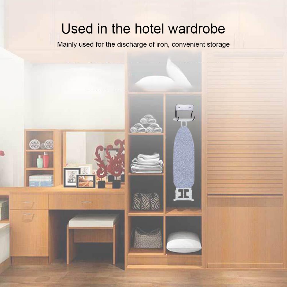 Ironing Board Hanger Wall Mount Ironing Board Holder Organizer Wall Rack for Laundry Rooms