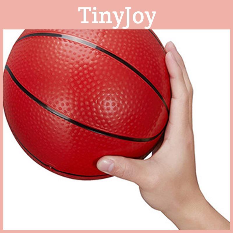 Soft Pvc Infant Baby Grabbing Small Basketball Inflatable Elastic Toy Ball 12cm For Children