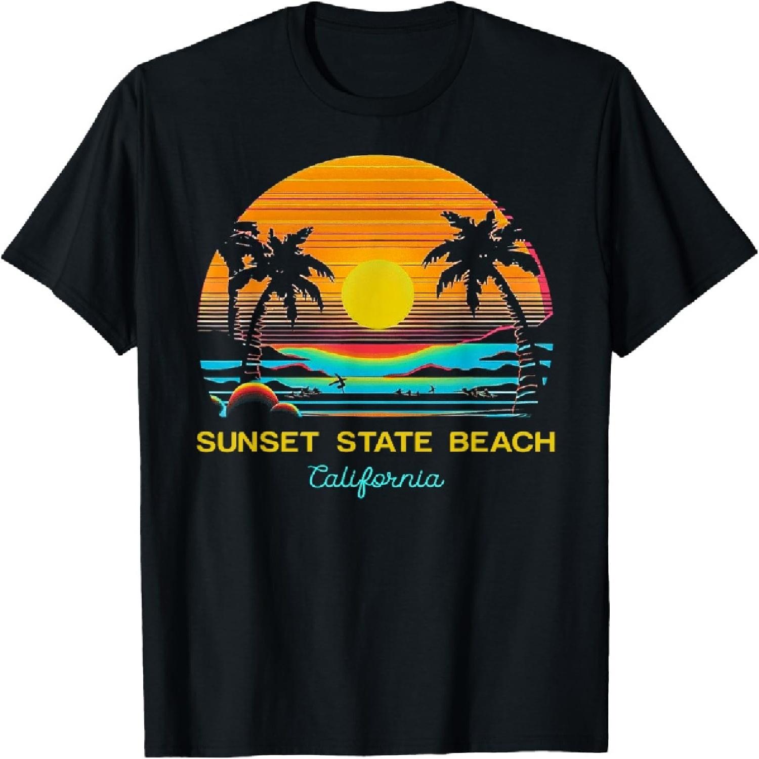 Sunset State Beach California T-Shirt S