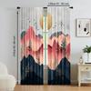 Set Of 2 Versatile Polyester Transparent Curtains Home Decoration Abstract Background Use Bedrooms Living Rooms Made Area Window Treatment