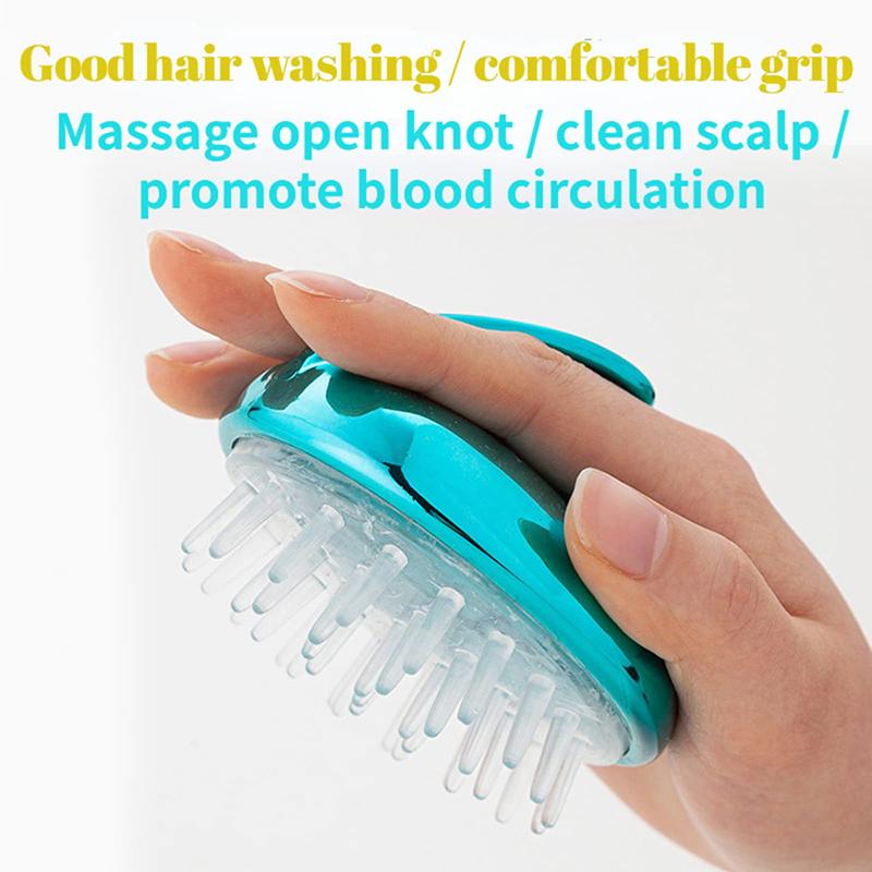 Scalp Massager Shampoo Brush Hair Washing Massager Silicone Soft Teeth Shower Hair Brush
