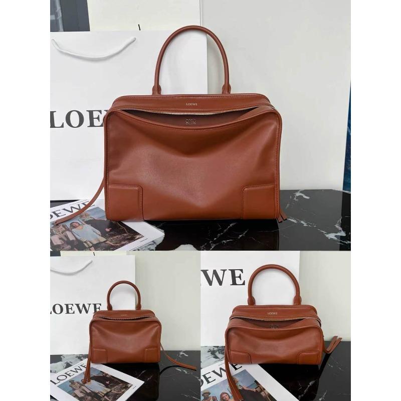 New Luo Jia Amazona180 Bowling Bag Cowhide Briefcase Large Capacity Hand-held Underarm Commuter Women's Bag