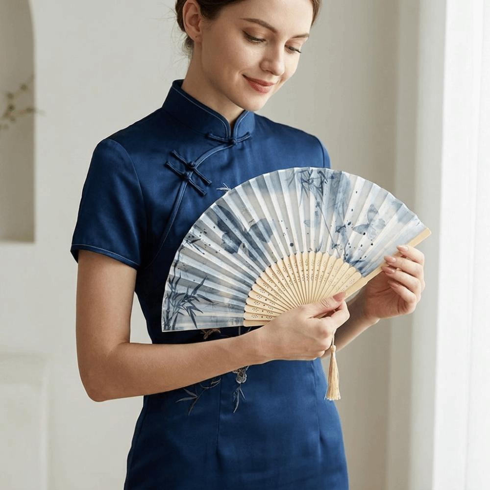 Butterfly Retro Handheld Fan Chinese Style Dance Fan Unisex Decorative Hand Fan Wedding