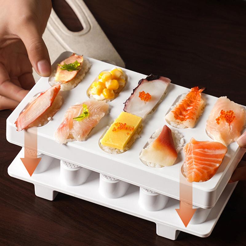 Sushi Form 10-teilig Musubi DIY Herstellung Onigiri Form Japanische Küche Form Küchenhelfer Für Schul-Picknick Bauernhaus Camping