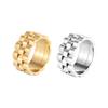 Hot Selling Vintage Stainless Steel Hip Hop Ring Personality Gear Shape Ring Simple Man Woman Fashion Jewelry Gift Daily Wear