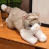 Cat Cute Realistic Plush Toy Ornament Pillow Playroom Decor Birthday Present