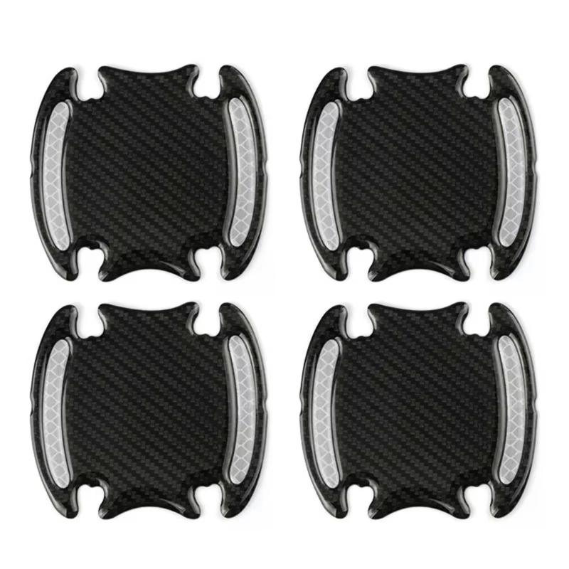 High Visibility Reflective Car Handle Protectors with Grip Texture Multipurpose Auto Door Handle 8pcs for Night Safety