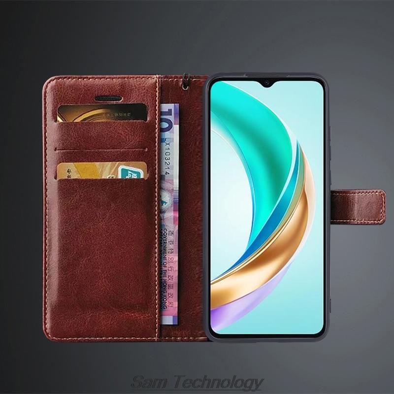 Card Holder Cover Case for Huawei Honor X6b Pu Leather Flip Cover Retro Wallet Phone Case Business Fundas Coque
