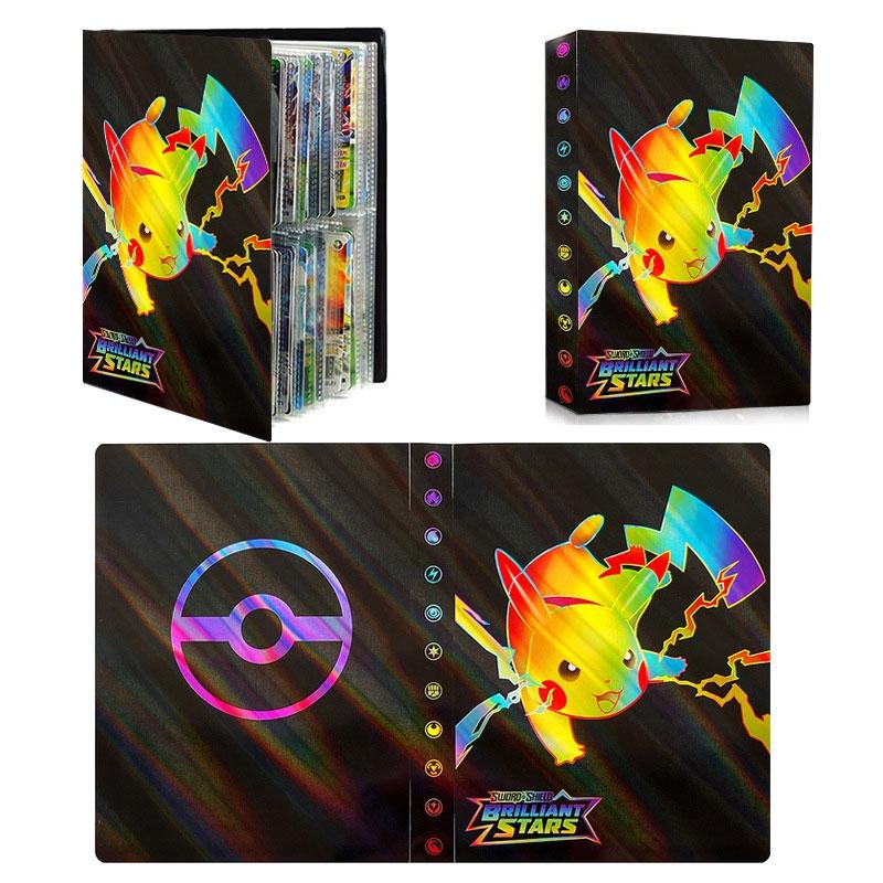 ספר אוסף כרטיסי פוקימון צבעוני לחובבי חיות מחמד כיסוי PP, 30 עמודים, 32.5 ס"מ X 20 ס"מ