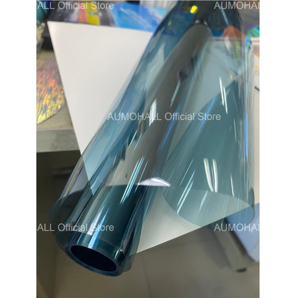 50x300cm Μπλε VLT70% Μεμβράνη Φιμέ Τζαμιών για Πλαϊνό Τζάμι Αυτοκινήτου, Αποκλεισμός Θερμότητας IRR97% Φιμέ Τζάμι Ηλιακή Προστασία Κεραμική PET Μεμβράνη