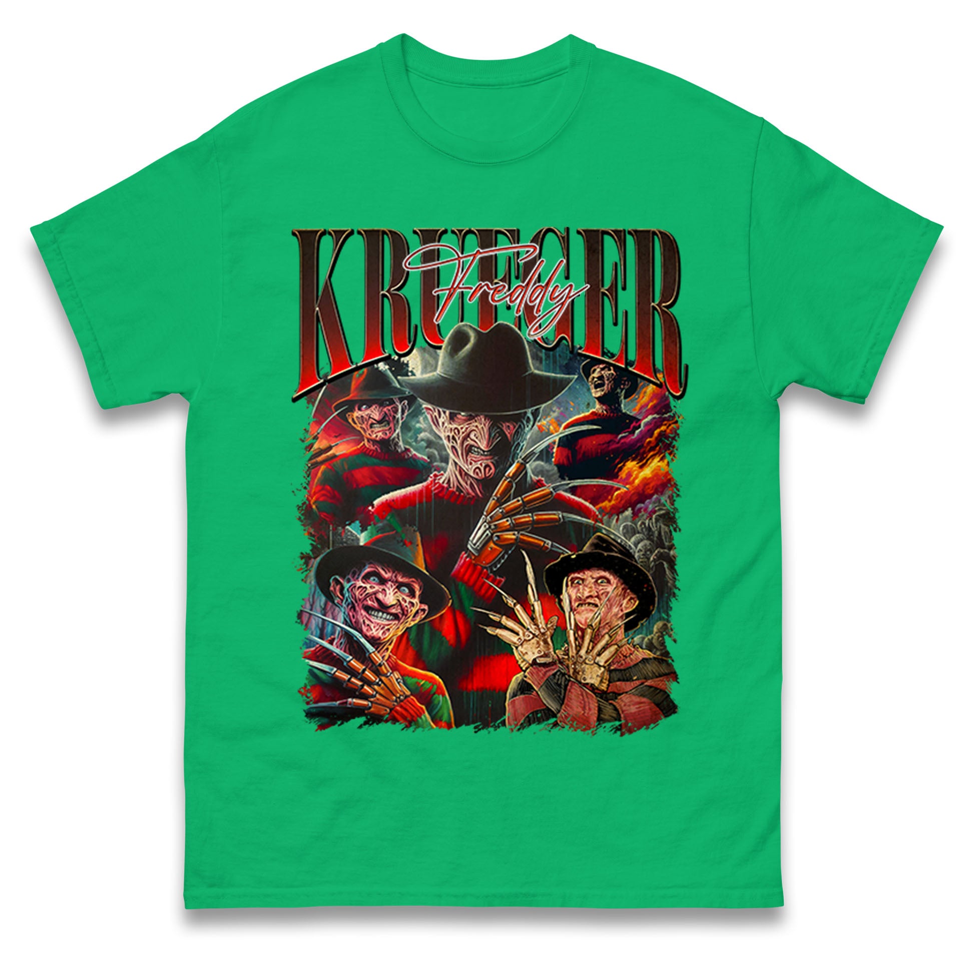 Freddy Krueger Halloween Bootleg Mens T Shirt Womens Tops Tees 4XL