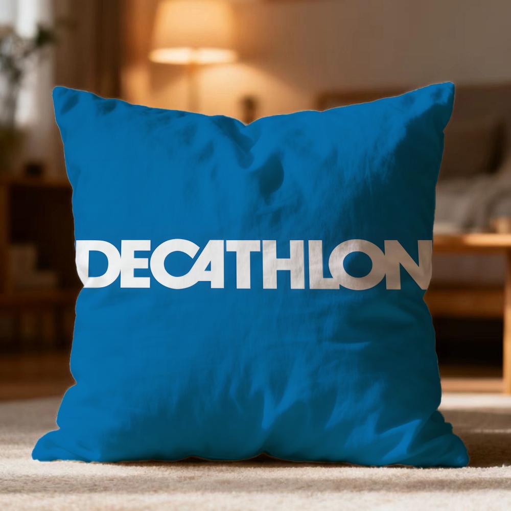 Hot D-Ddecathloned Cushion Cover Soft Washable Pillow Case Multi-Scene for Couch Bed Travel Office Use
