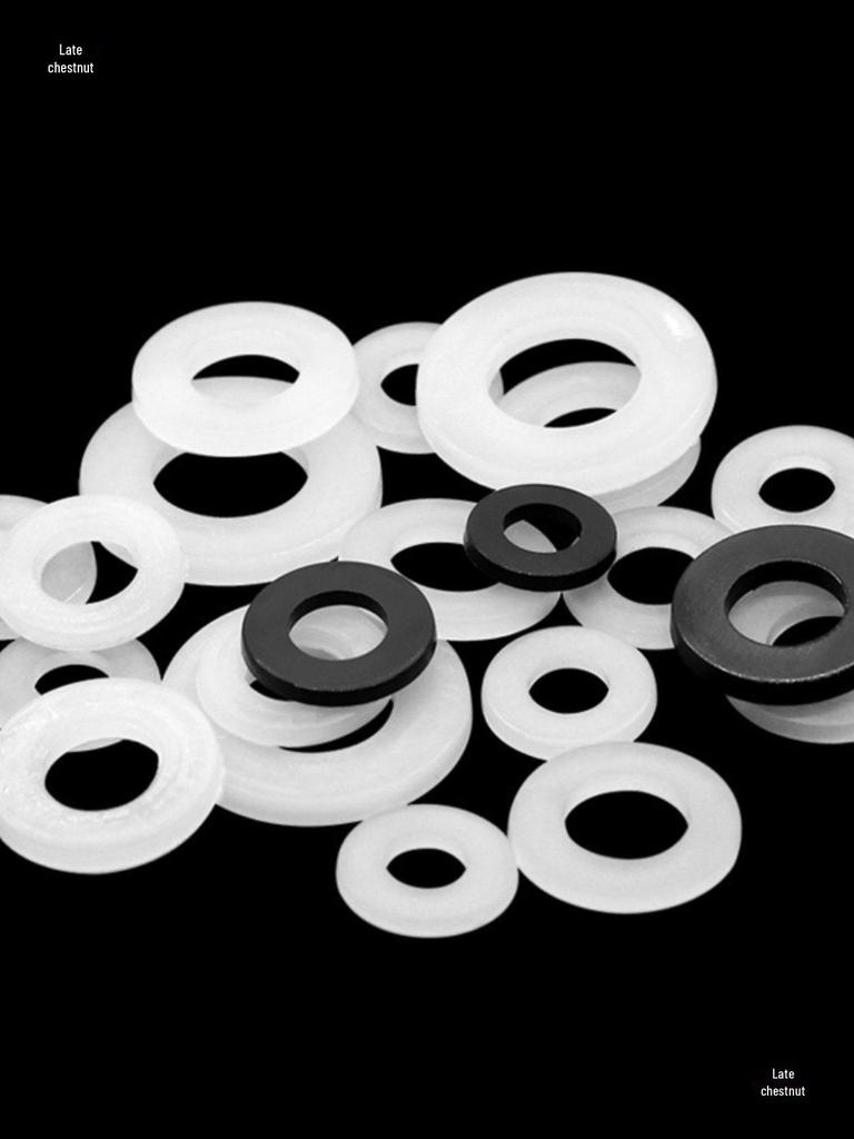 High-Temperature Resistant Nylon Washer, Insulating, Waterproof, Oil and Corrosion Resistant, M2-M16 Sizes Available