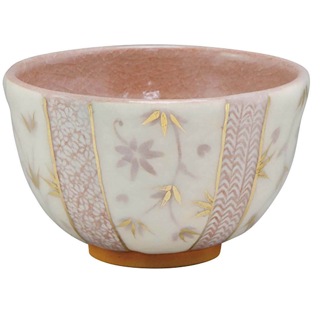 Kyoto Ware Matcha Tea Tea Ceremony Approximately Shino Sarasa Stamped Made In TYS624 ware/Kiyomizu Bowl, Bowl, Bowl, 12cm, Pattern, Design, Beige,