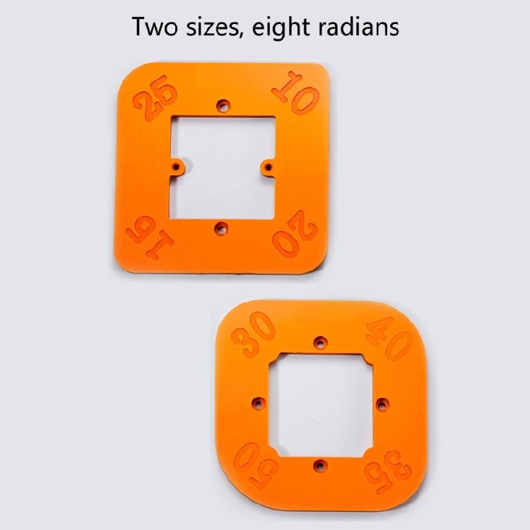 2Pieces Round Corner Radius Jigs Router Templates for Convenient Woodworking with Precisiosn Cutting Positioning Tool