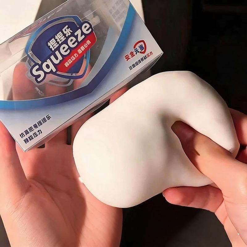 New Squishy Soap Stress-Relieving Fidget Toy Soft Simulated Soap Squeeze Toy Anti-Stress Slow Rebound Relaxing Toy Friend Gifts