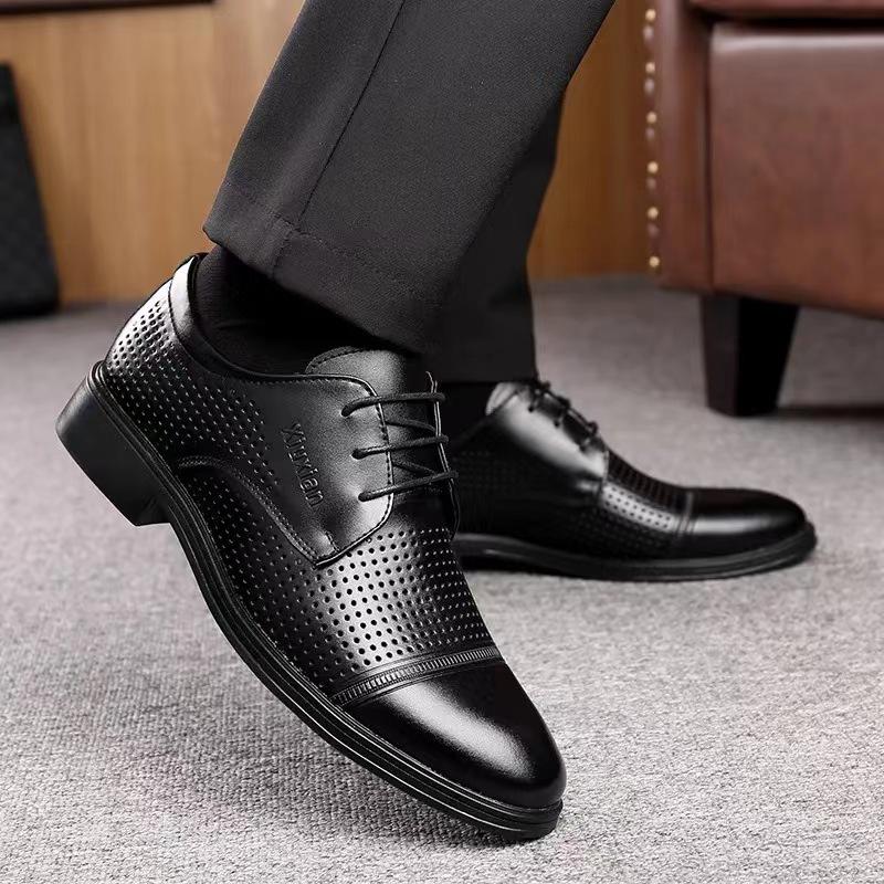 Chaussures Habillées Formelles Premium pour Homme Respirantes à Lacets Chaussures de Bureau Mariage
