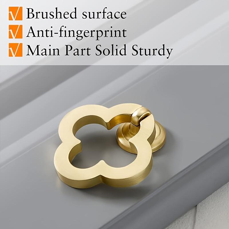 4/8pcs Cabinet Knobs, Zinc Drawer Knobs, Dresser Knobs for Doors, Closets, Dressers, Cabinets, Modern Style Decorative Pulls with Screws, Gold Color