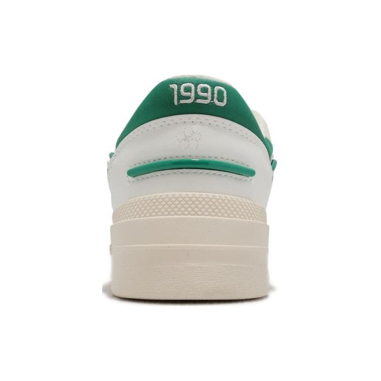 Li Ning 001 BTC Low top Skateboard Shoes Women's White Green AGCS024-3