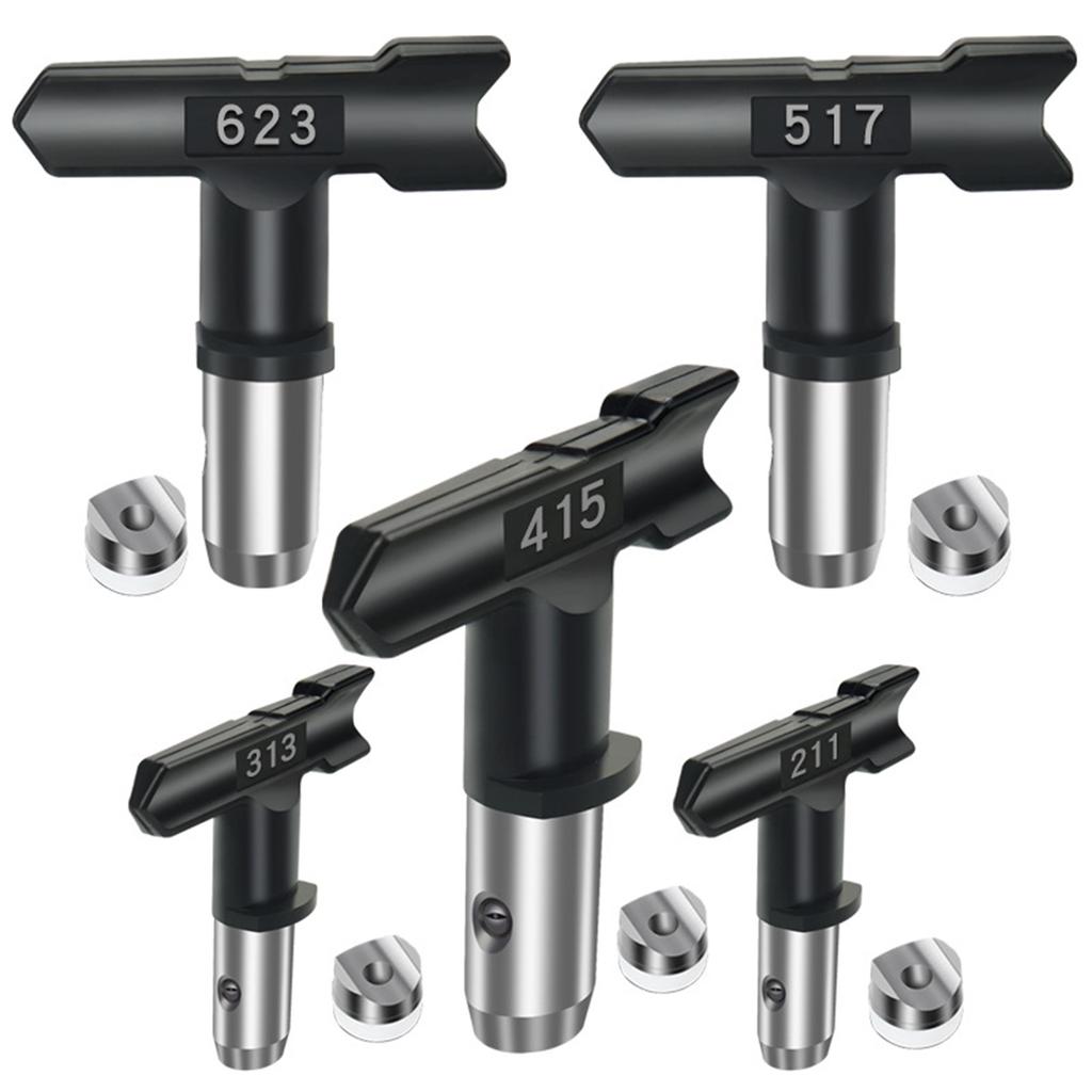 14Pcs Airless Paint Sprayer Tips Set 6 Reversible Spray Paint Nozzles 6 Airless Spray Gun Filters 2 Nozzle Tip Guards