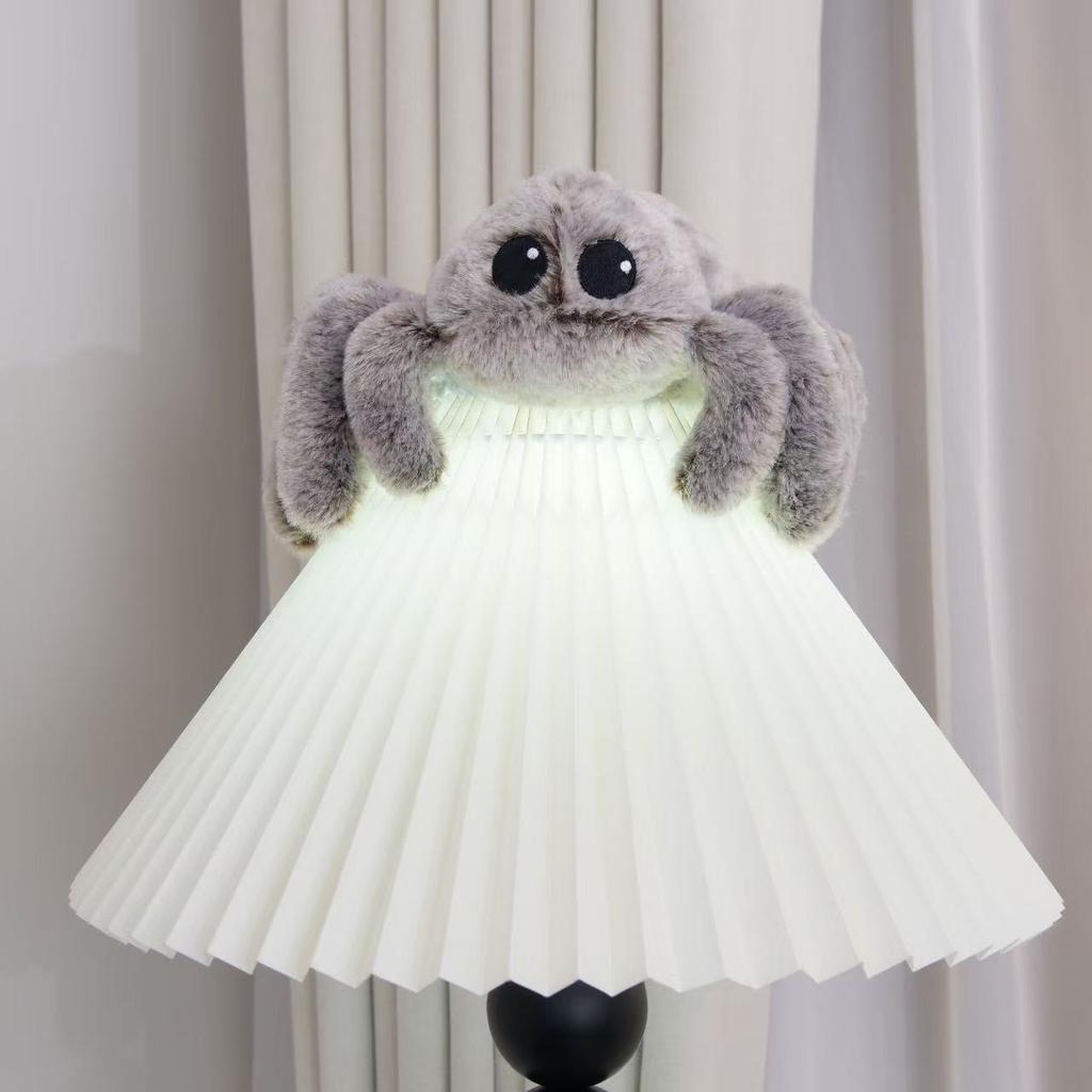 Realistic Plush Spider Toy - Gray Spider Doll Gift for Christmas
