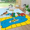 Custom Name Pippi Adventures Carpet Rug Customizable Soft Washable Anti-Slip Home Living Room Sofa Mats Personalized Rug. 0909321