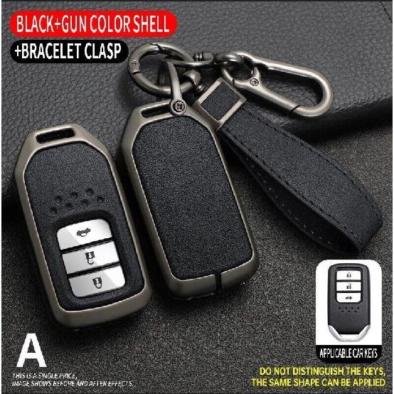 Zinc Alloy TPU Car Key Fob Case Cover For Honda Civic Accord CR-V HR-V Fit Pilot