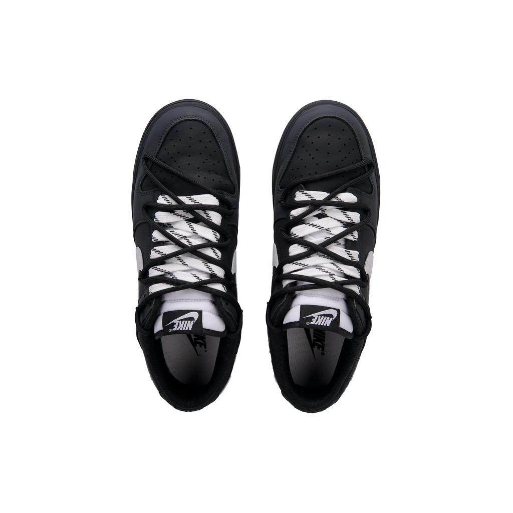 Nike Dunk Low top Skateboard Shoes Unisex Black White DD1391-100(Team62-)