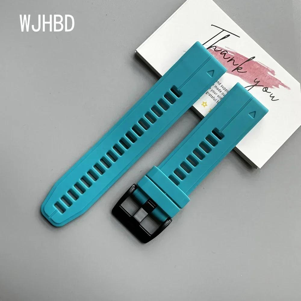 

QuickFit 22mm 26mm Watch Strap For Garmin Forerunner 965 945 935 Strap S62 S70 Instinct 2 2x Band Silicone Wristbands Accessorie QuickFit 22mm озеро синий