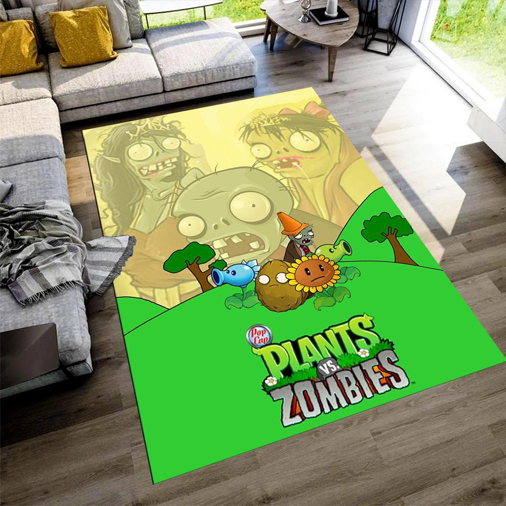 Plants Vs. Zombies Carpet Design for Bedrooms Game Room Dining Room Decorate room Anti-slip Rug Office home decor Perfect Birthday/Christmas Gift Idea
