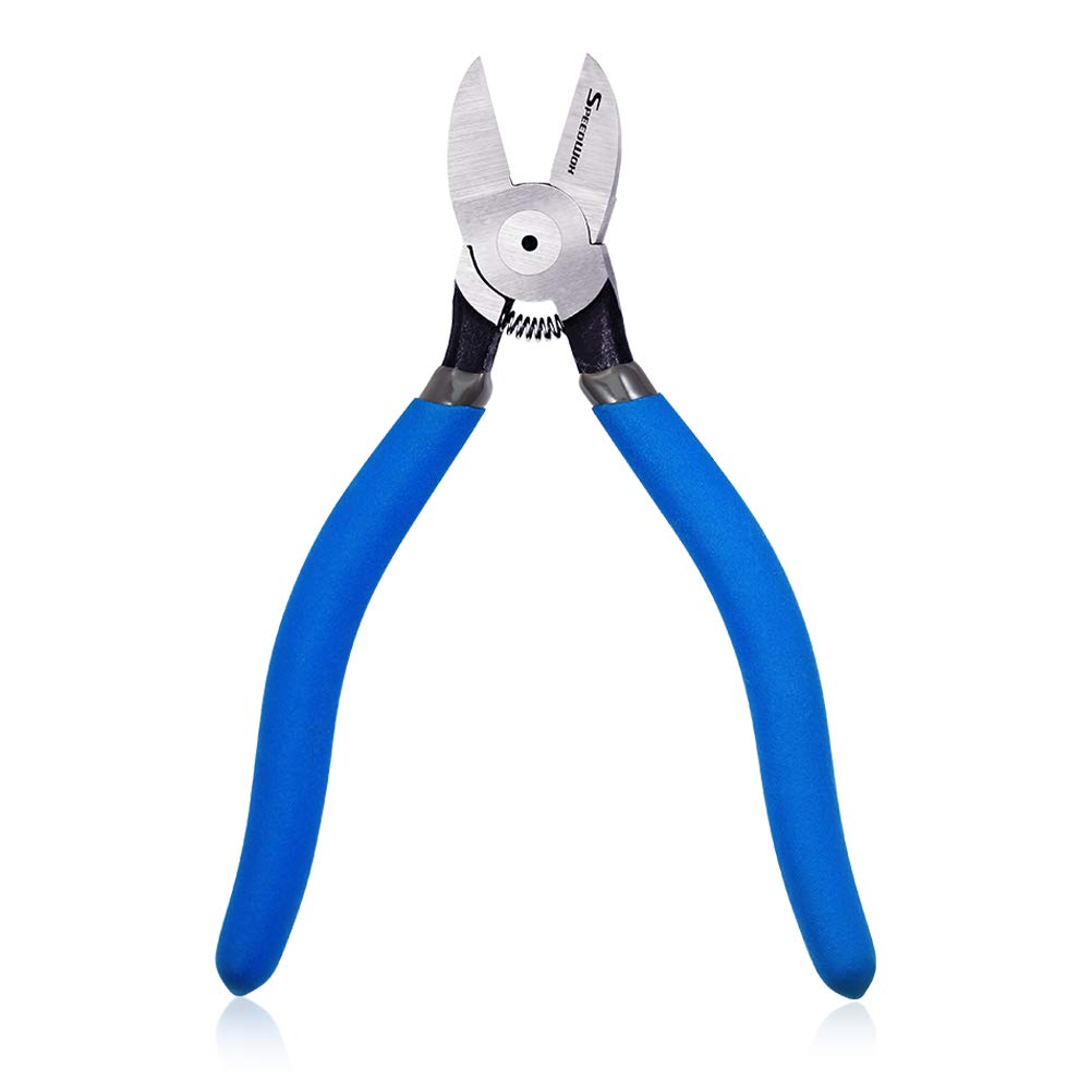 

SPEEDWOX Plastic Gate Flat Cutting Thin Runner Hard Resin Straight Precision Plastic Model Hobby 190mm Nippers, Cut, Micro, Edge, Blade, синий